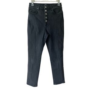 BDG Urban Outfitters Jeans Girlfriend High Rise Button Fly Black Denim Womens 30